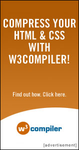 Compress Your HTML and CSS with w3compiler [advertisement]